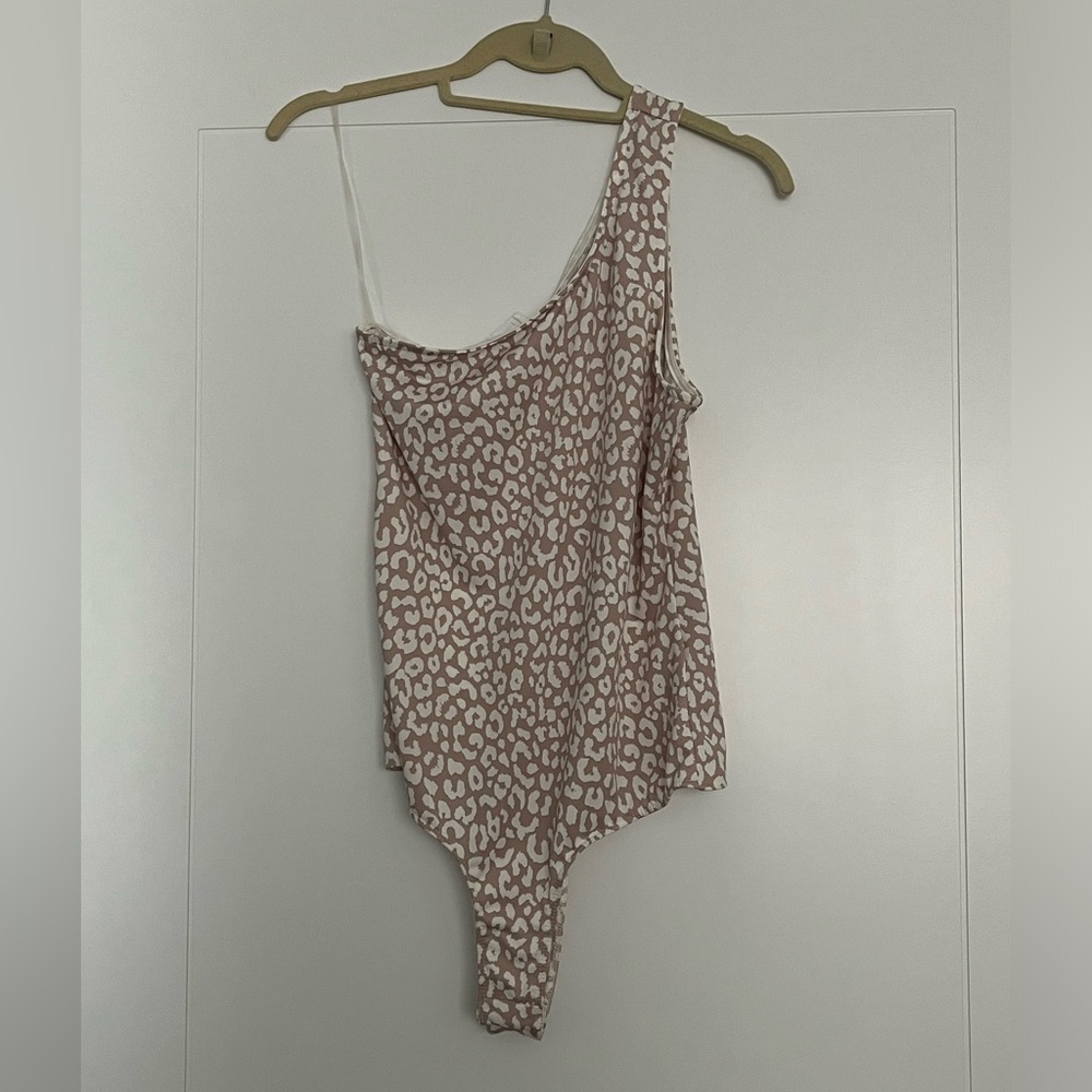 Leopard One Shoulder Bodysuit